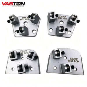 PCD diamond grinding shoes for concrete coating removal