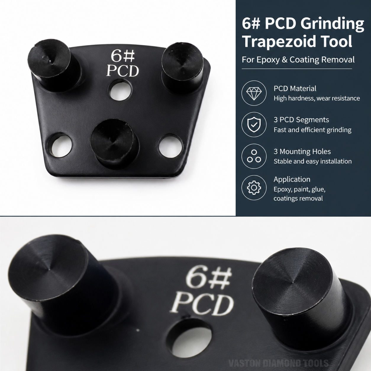 6# PCD grinding tool segment detail