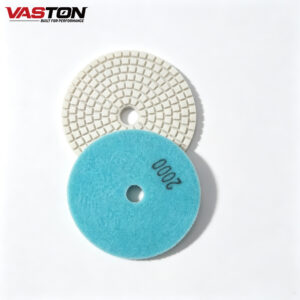 Resin diamond polishing pad for concrete and stone floor polishing