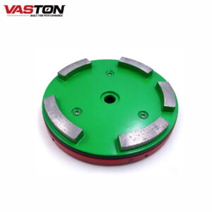 140mm Klindex compatible diamond grinding plate 5 curved metal segments for planetary floor grinder