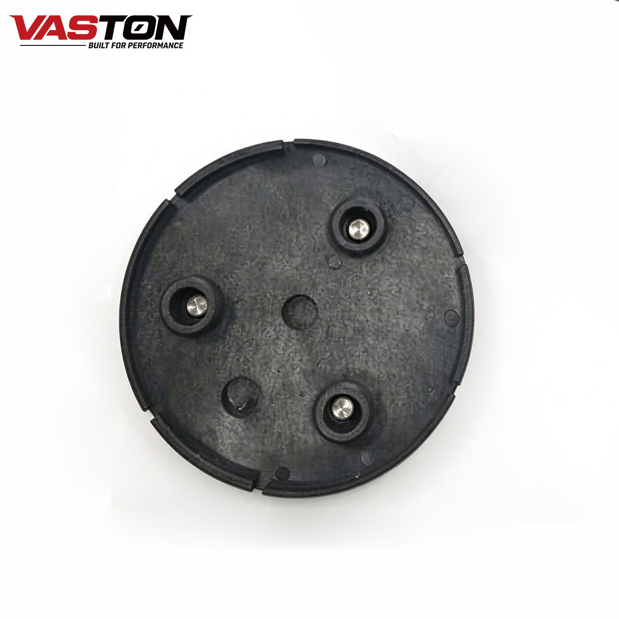 Back side of Klindex 140mm diamond grinding plate showing rubber cushion backing