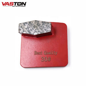 Red metal bond diamond grinding plate for concrete floor grinding