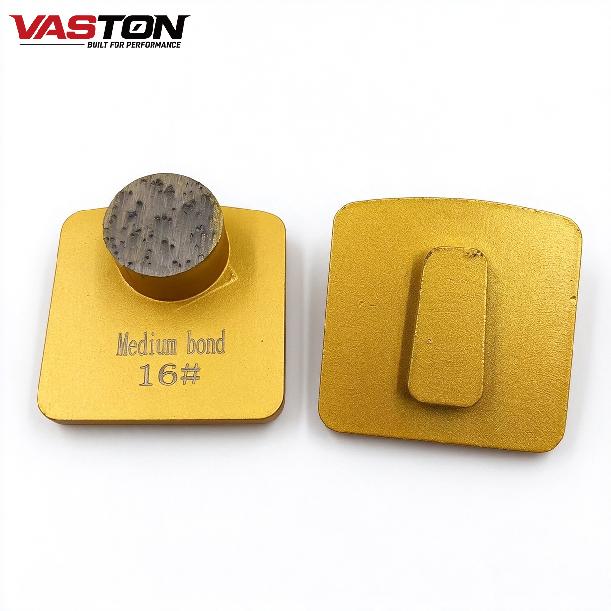 Redi Lock round button diamond grinding shoe, 25×13mm segment, medium bond 16#